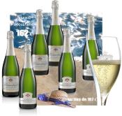 Caisse DÉGUSTATION Spéciale CHARDONNAY : 3 bouteilles Grande Cuvée du Centenaire + 3 bouteilles Blanc de Blancs