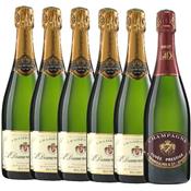 Automne 2020 : 5 bouteilles Brut RÉSERVE + 1 Bouteille PRESTIGE Brut