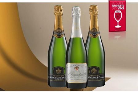 Guide Hachette : 3 bouteilles Cuvée du Centenaire + 3 Bouteilles Brut Royal
