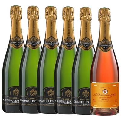 Délices d'Été : 5 bouteilles Brut Royal + 1 Rosé OFFERTE !