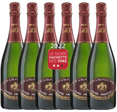 6 bouteilles Cuvée Prestige Brut - Étoilé HACHETTE 2022 + 2024