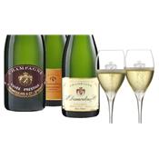 Vos 3 Champagnes + vos 2 Flûtes cadeaux