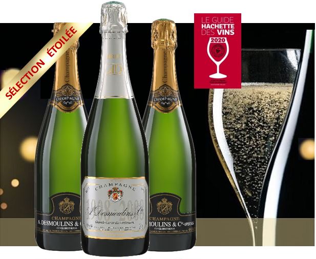 Guide Hachette : 3 bouteilles Cuvée du Centenaire + 3 Bouteilles Brut Royal