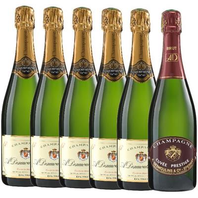 Automne 2020 : 5 bouteilles Brut RÉSERVE + 1 Bouteille PRESTIGE Brut