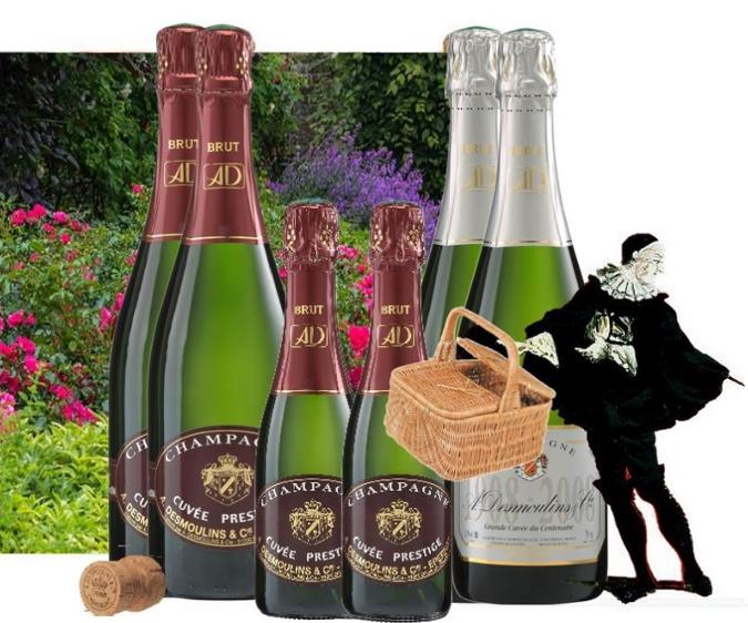 COLIS MULTI-FORMATS : 2 bouteilles Cuvée Centenaire Brut + 2 bouteilles Cuvée Prestige Brut + 2 demi-bouteilles Prestige Brut